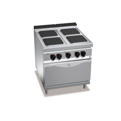 Cucina elettrica 4 fuochi con forno GN 2/1 serie 90